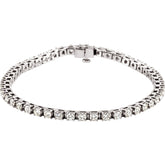 1 CT. T.W. Diamond Tennis Bracelet in 14K White Gold - LA DIAMOND